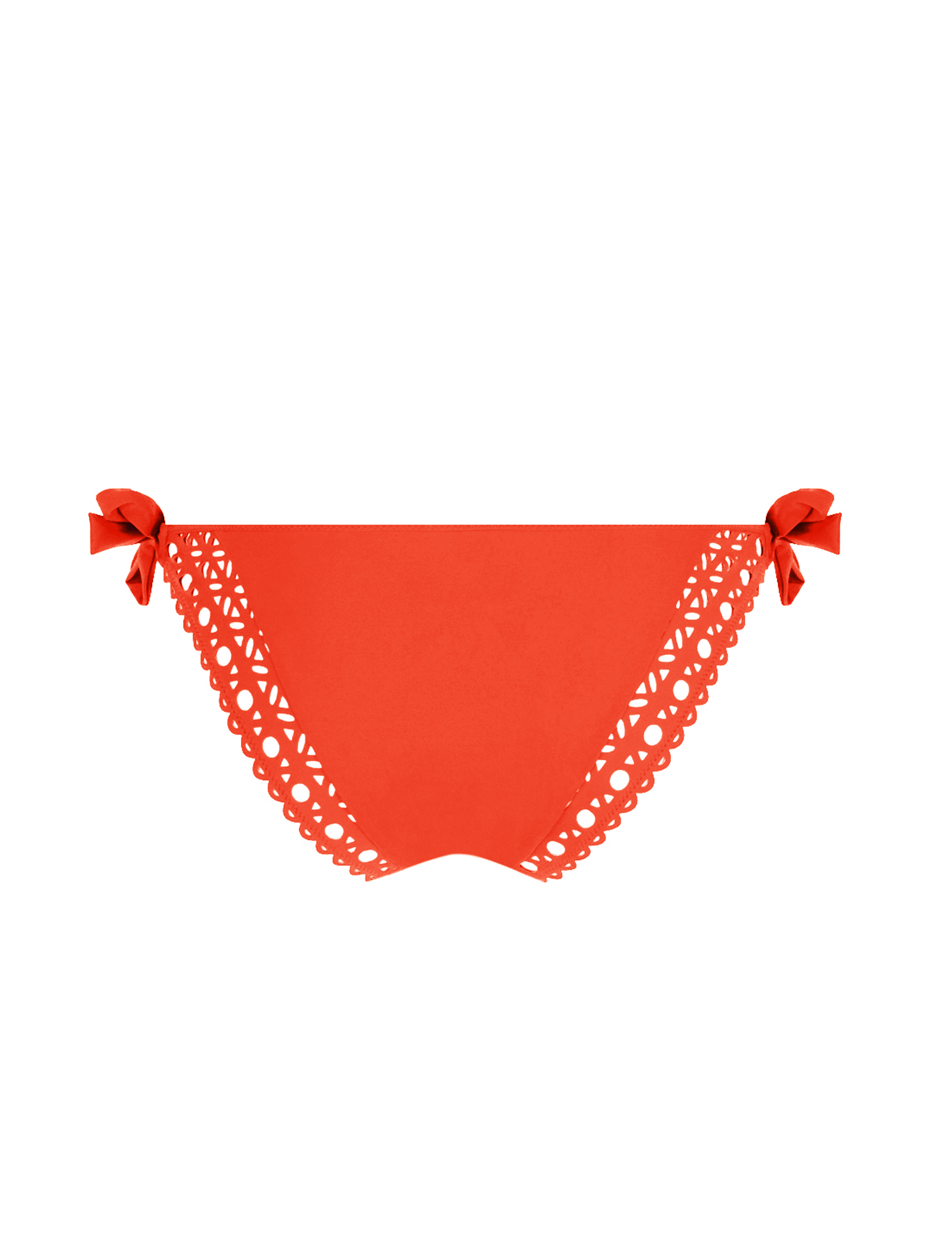 Slip bikini con laccetti ABA0115 arancio