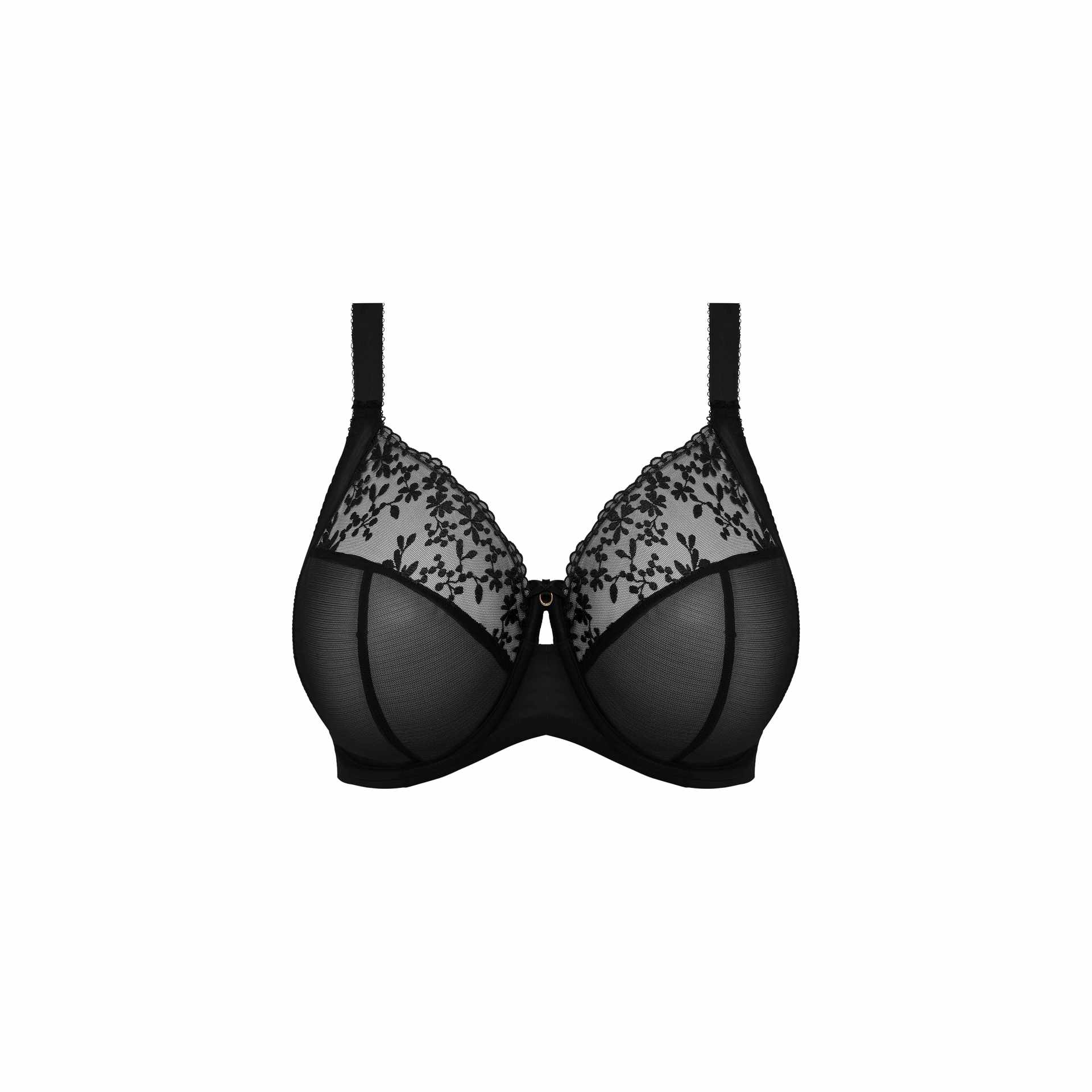 Reggiseno con ferretto per seni grandi EL302505 Zarla nero e nudo
