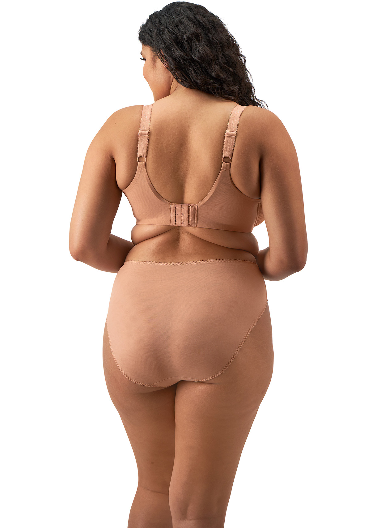 Reggiseno con ferretto per seni grandi EL302505 Zarla nero e nudo