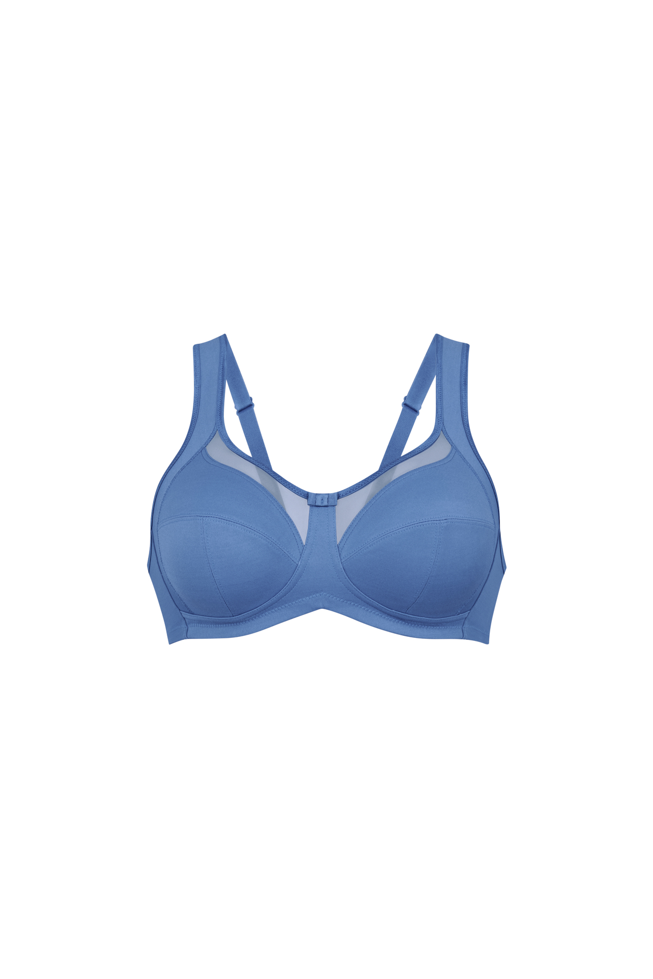 Reggiseno senza ferro confort taglie grandi 5459 188 coppa E F G H BLU