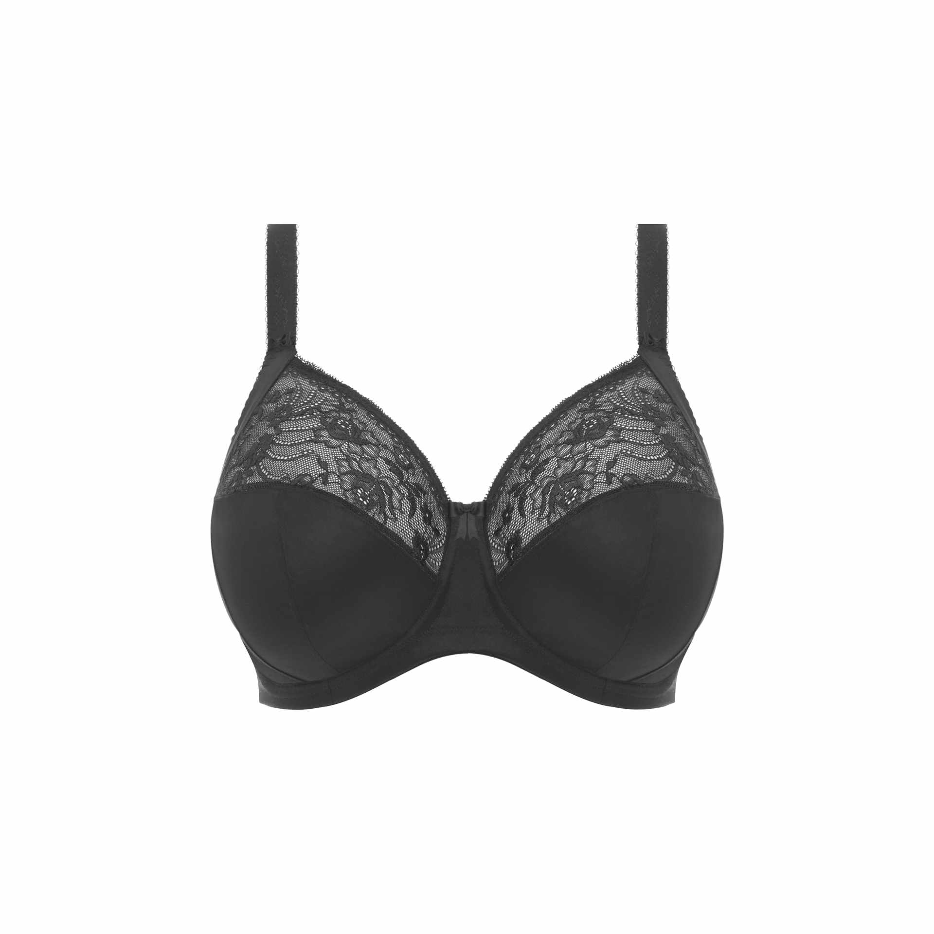 Reggiseno per seni grandi e molto grandi EL4111 E F H I nero e nudo