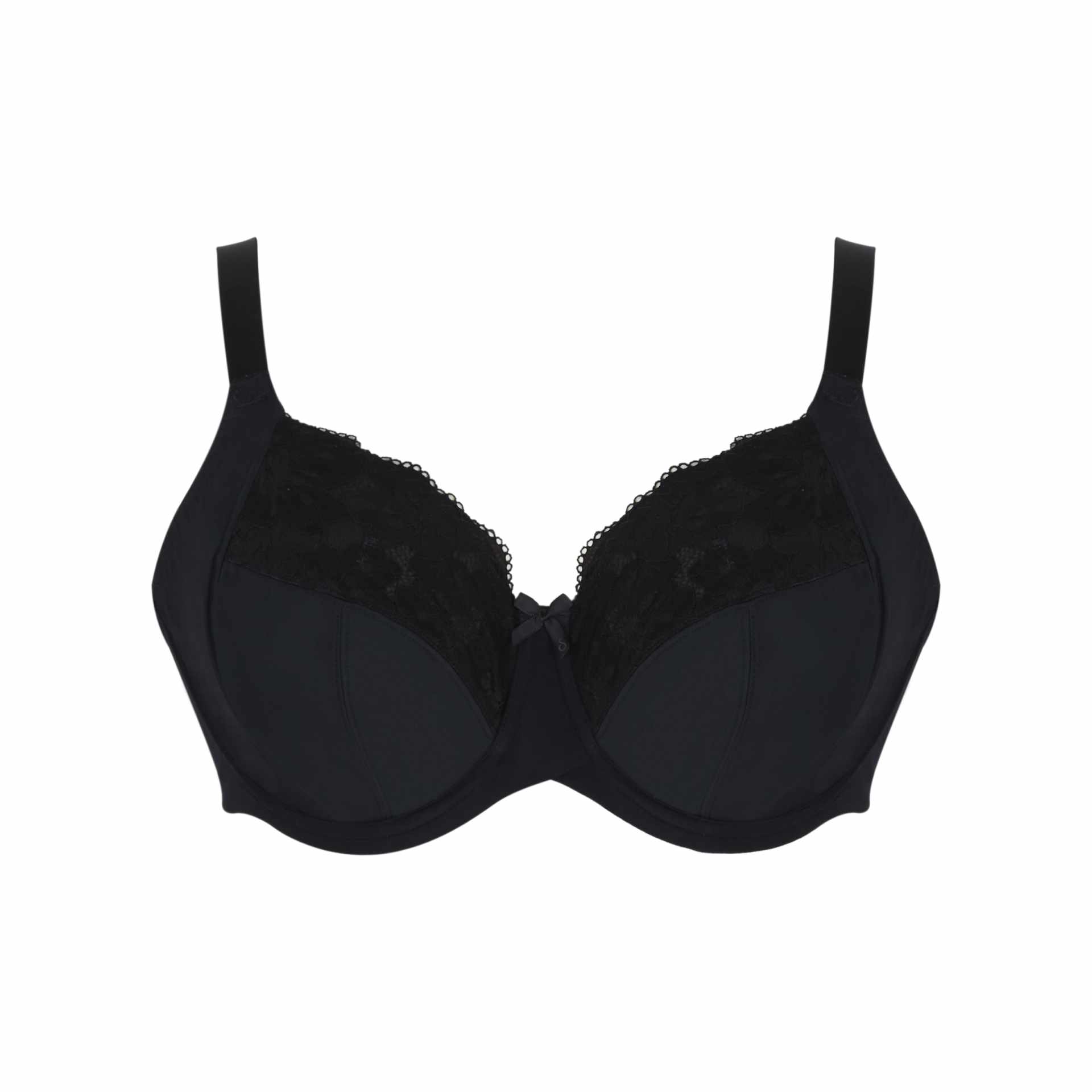 Reggiseno con ferretto per seni molto grandi 11265 nero e nudo