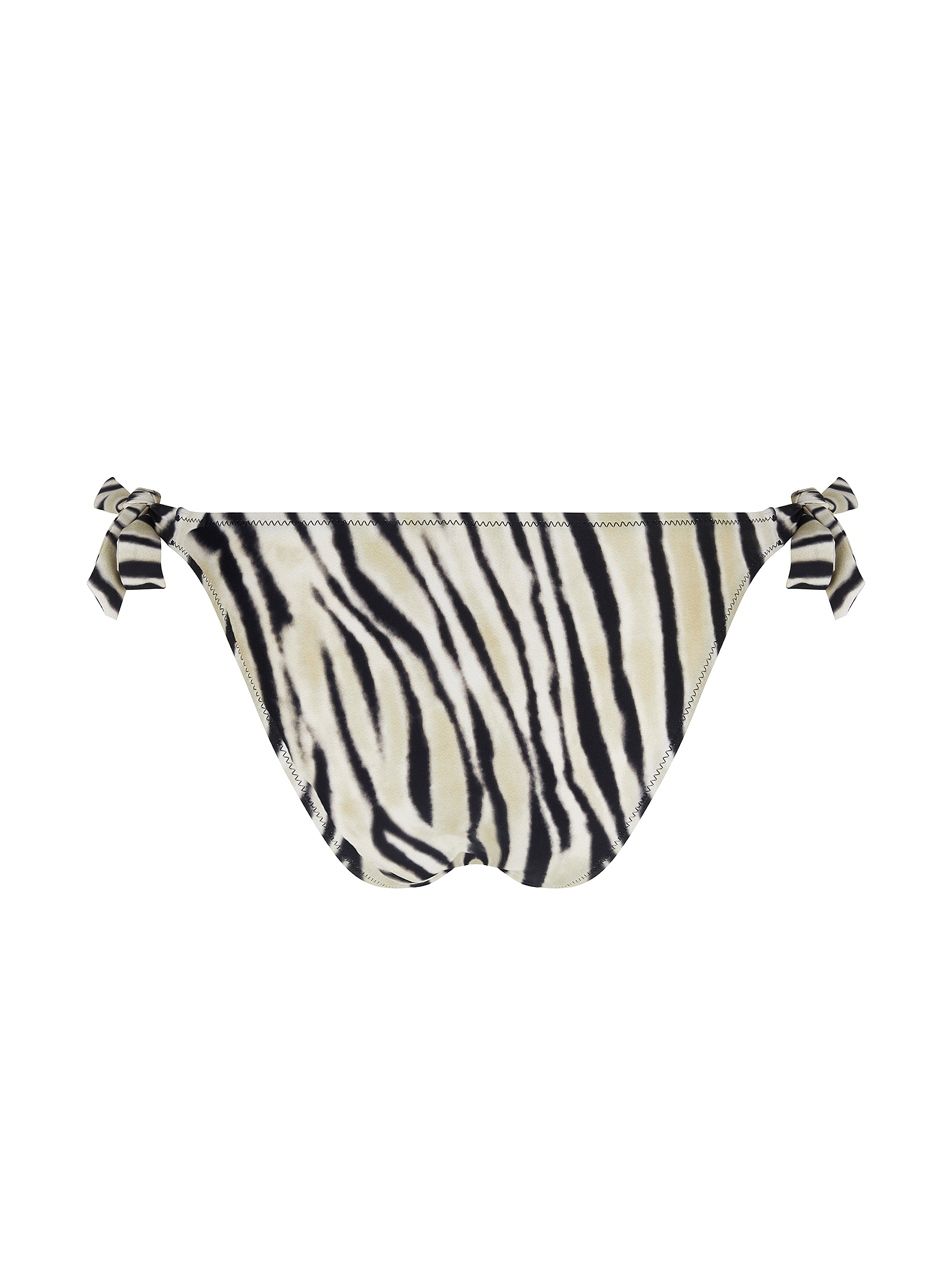 Slip bikini con laccetti Antigel EBB0149 bianco/nero