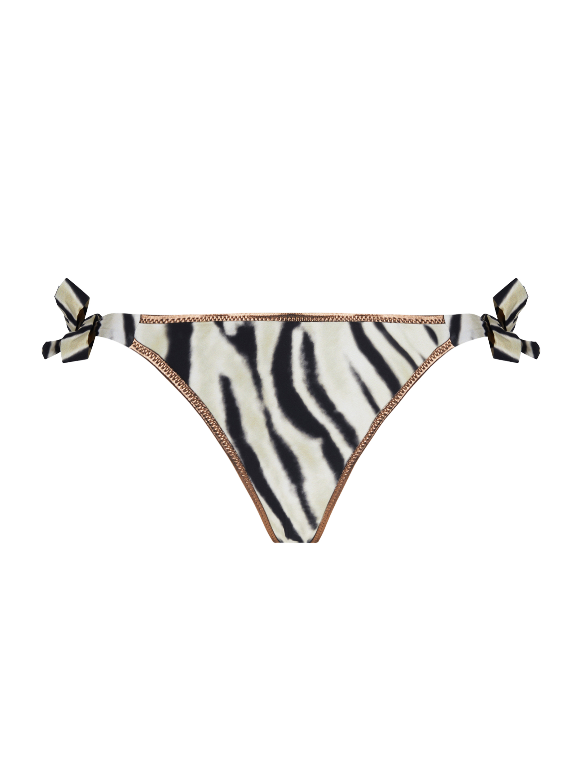 Slip bikini con laccetti Antigel EBB0149 bianco/nero