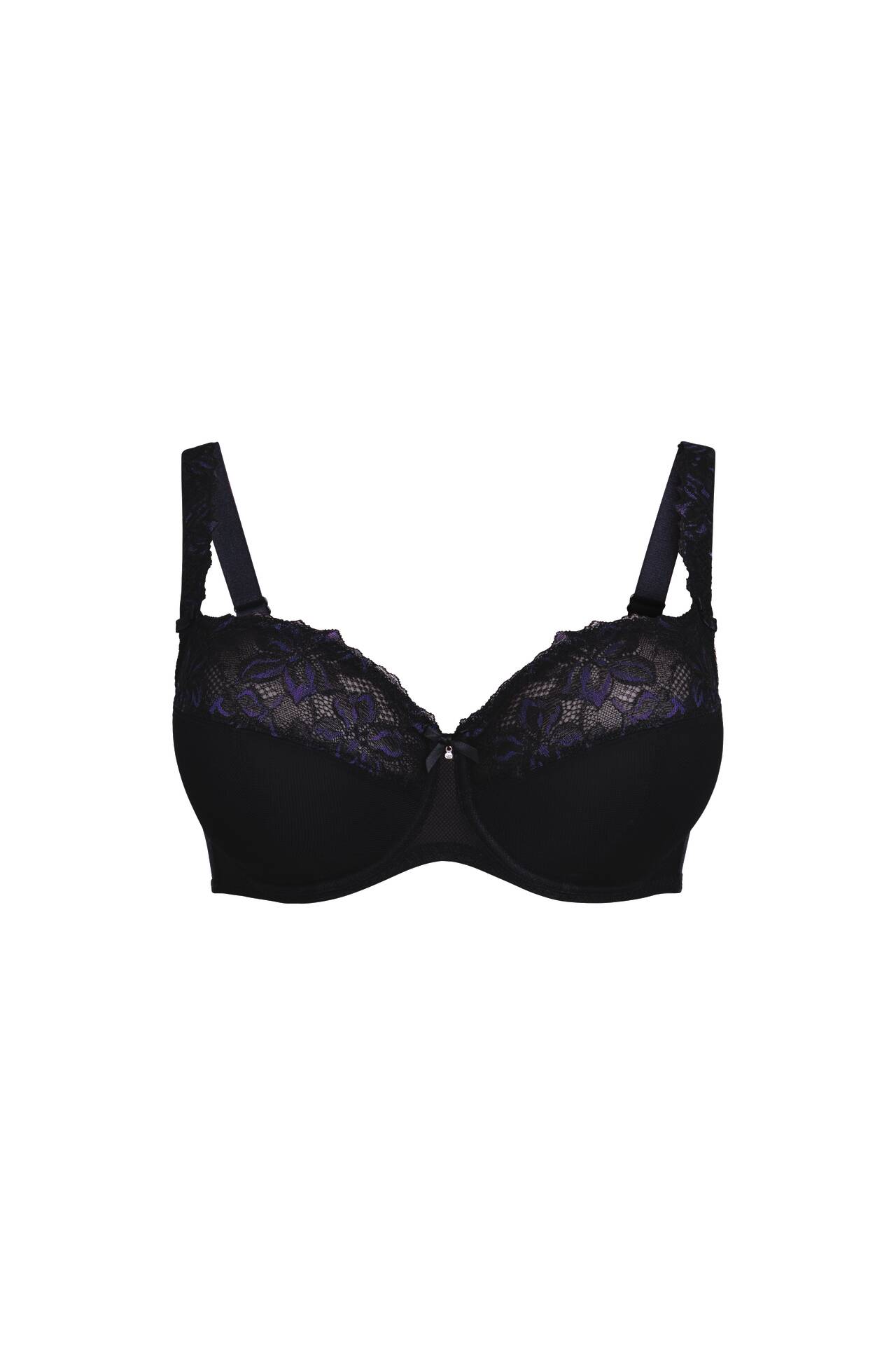 Reggiseno per seni grandi 5253 nero coppe F G H I J