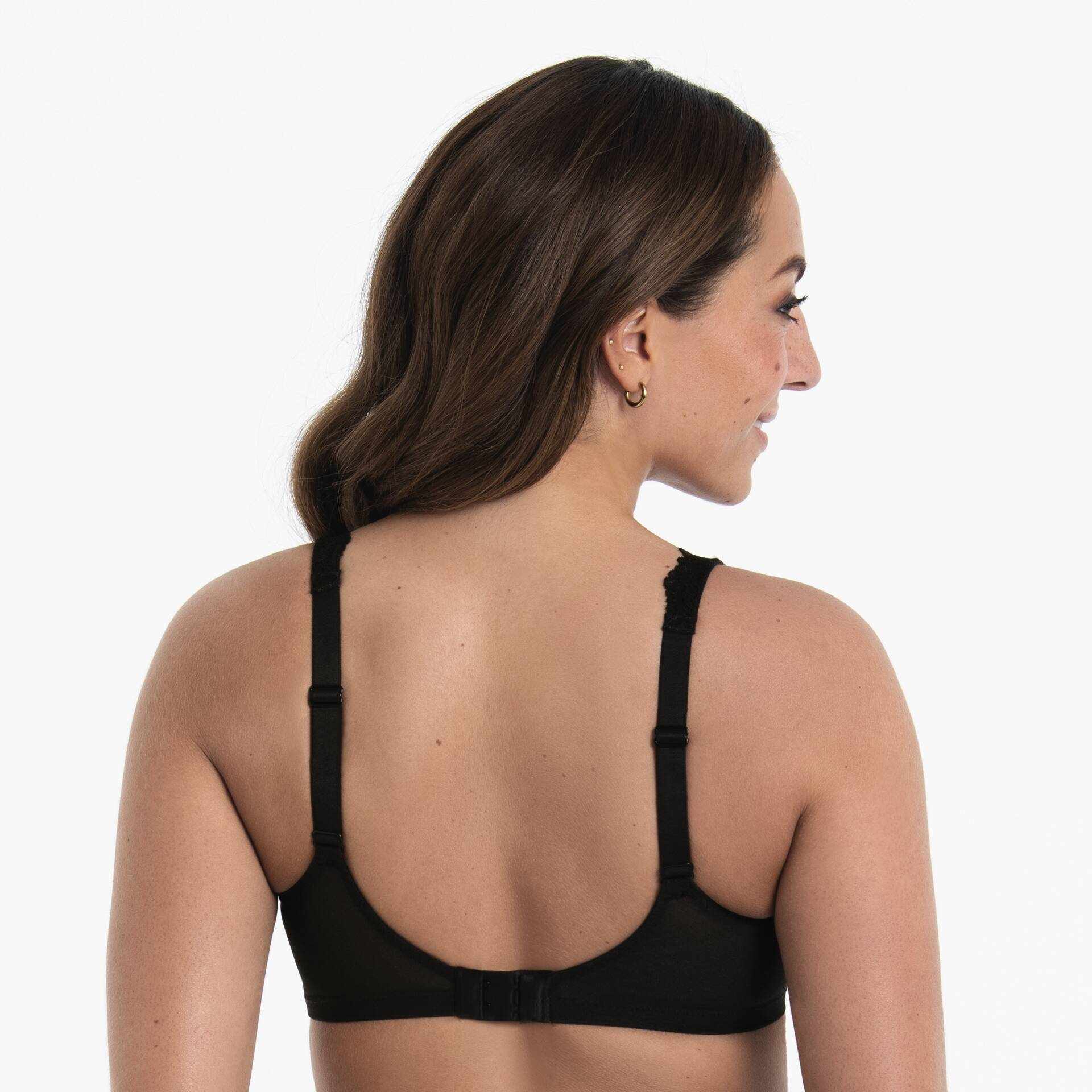 Reggiseno senza ferretto, coppa spacer 5256 nero
