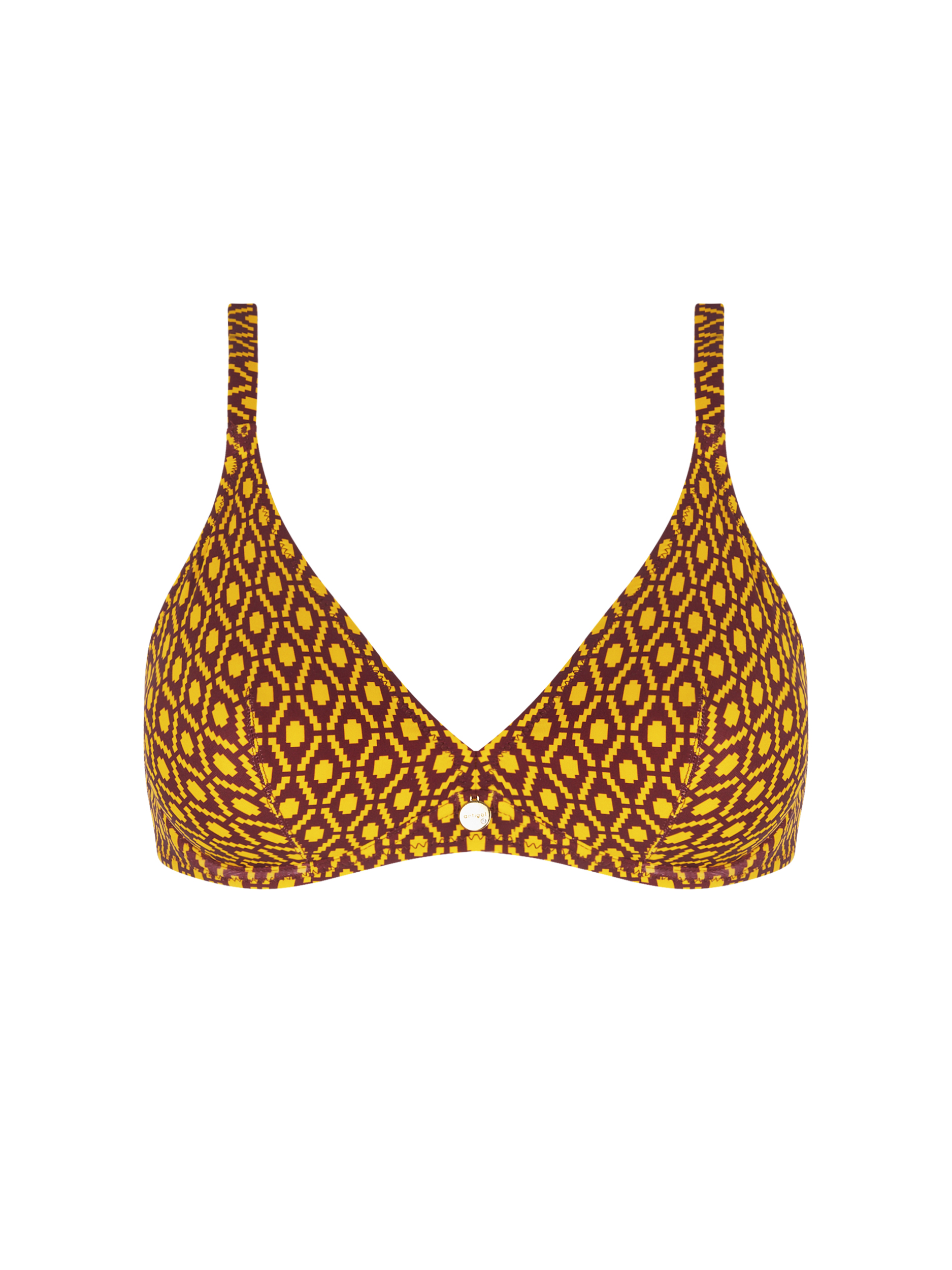 Reggiseno bikini a triangolo con ferretto Antigel FBB3239 Giallo