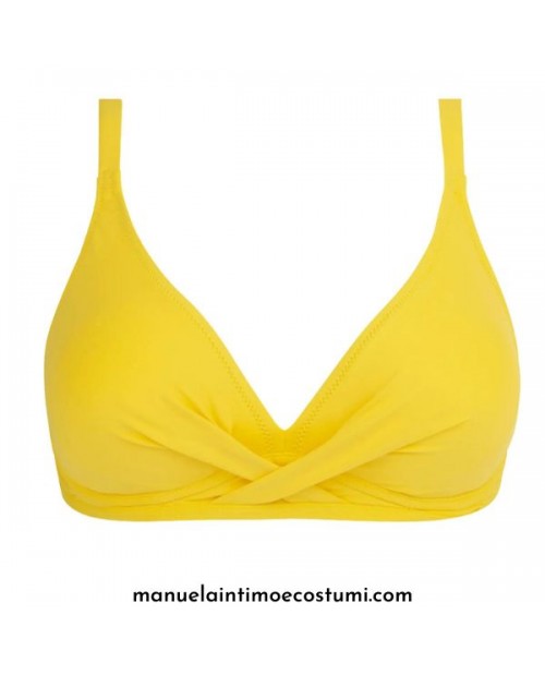Reggiseno bikini a triangolo con ferro per seni generosi by Antigel FBB3314 giallo