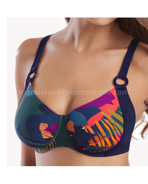 ᐅ Reggiseno bikini Lisca 40649-40650 blu e verde, reggiseno bikini con  ferretto della collezione Lisca.le collezioni Lisca sono sinonimo di buona  vest