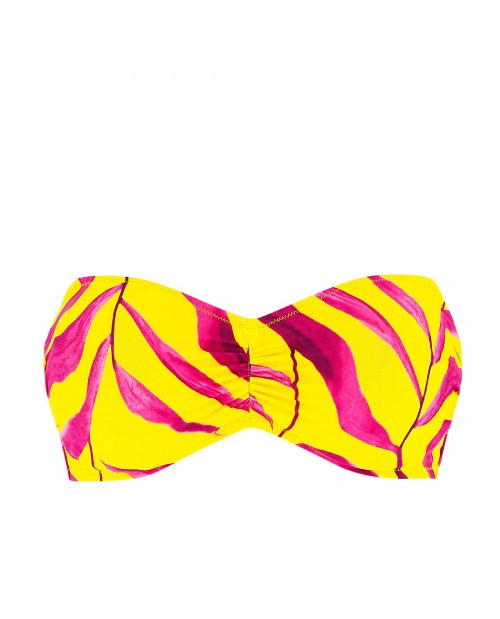 Reggiseno bikini fascia coppe profonde FBA7482 giallo