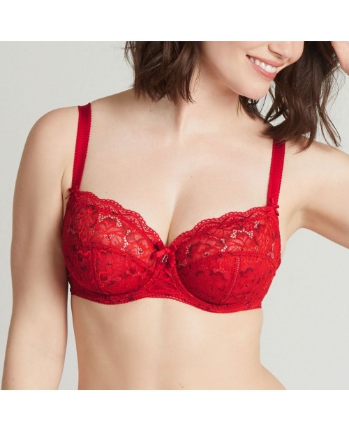 Reggiseno in pizzo rosso By Best Form 14409