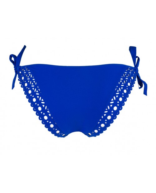 Slip bikini con laccetti ABA0115 bluette Ajourage Couture